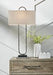 Bennish Antique Silver Finish Table Lamp - Lara Furniture