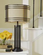 Hanswell Dark Brown Table Lamp - Lara Furniture