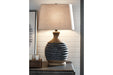 Medlin Gray/Beige Table Lamp - Lara Furniture