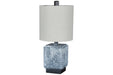 Jamila Gray/Black Table Lamp - Lara Furniture