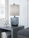 Jamila Gray/Black Table Lamp - Lara Furniture