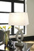 Amayeta Silver Finish Table Lamp (Set of 2) - Lara Furniture