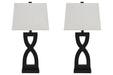 Amasai Black Table Lamp (Set of 2) - Lara Furniture