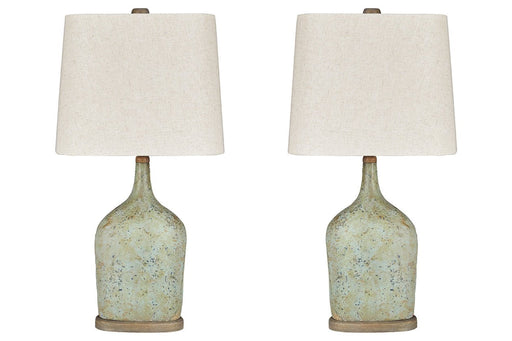 Maribeth Sage Table Lamp (Set of 2) - Lara Furniture