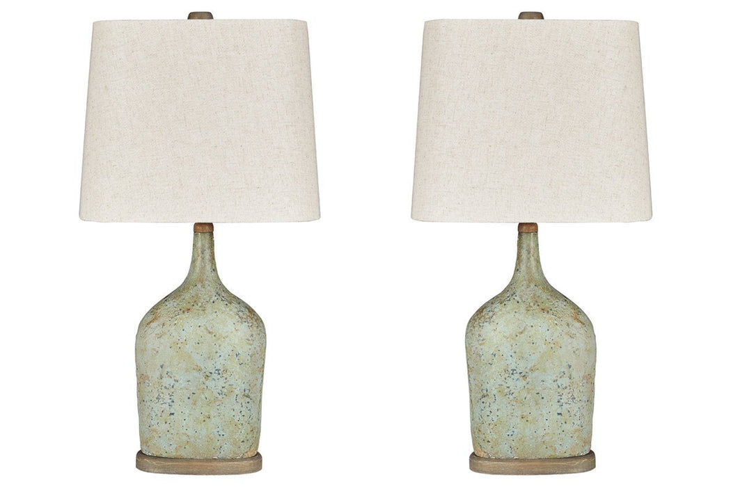 Maribeth Sage Table Lamp (Set of 2) - Lara Furniture