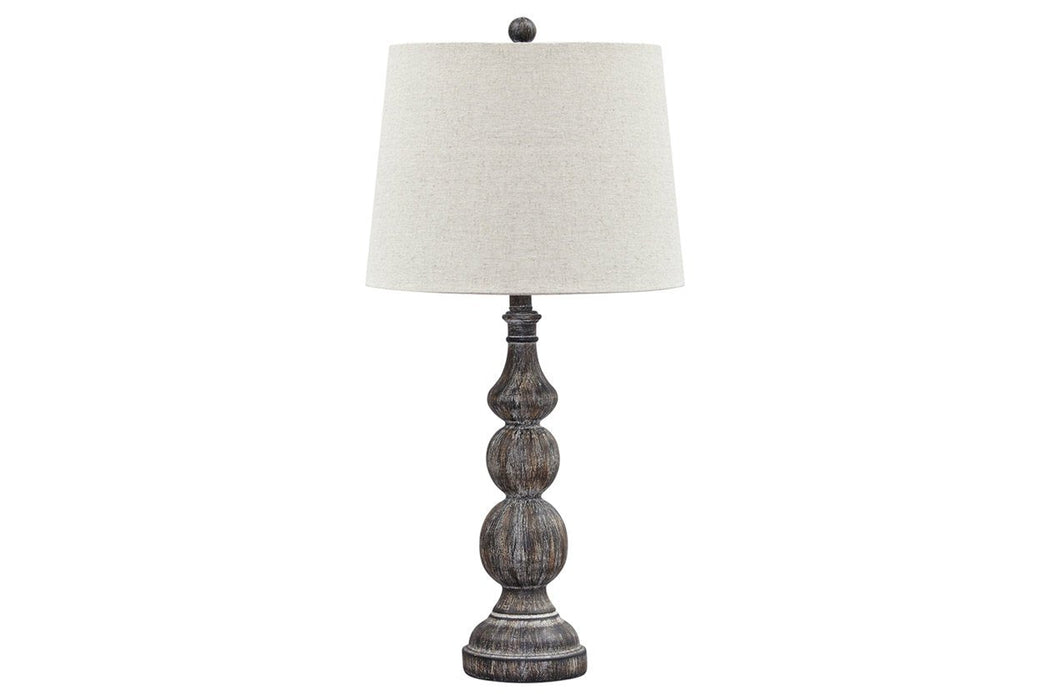 Mair Antique Black Table Lamp (Set of 2) - Lara Furniture