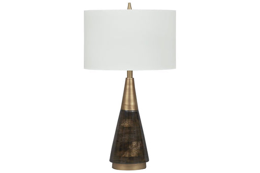 Lyrah Black/Gold Finish Table Lamp - Lara Furniture