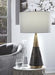 Lyrah Black/Gold Finish Table Lamp - Lara Furniture