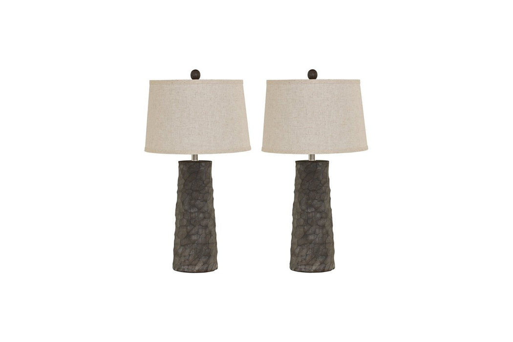 Sinda Gray Table Lamp (Set of 2) - Lara Furniture