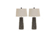 Sinda Gray Table Lamp (Set of 2) - Lara Furniture