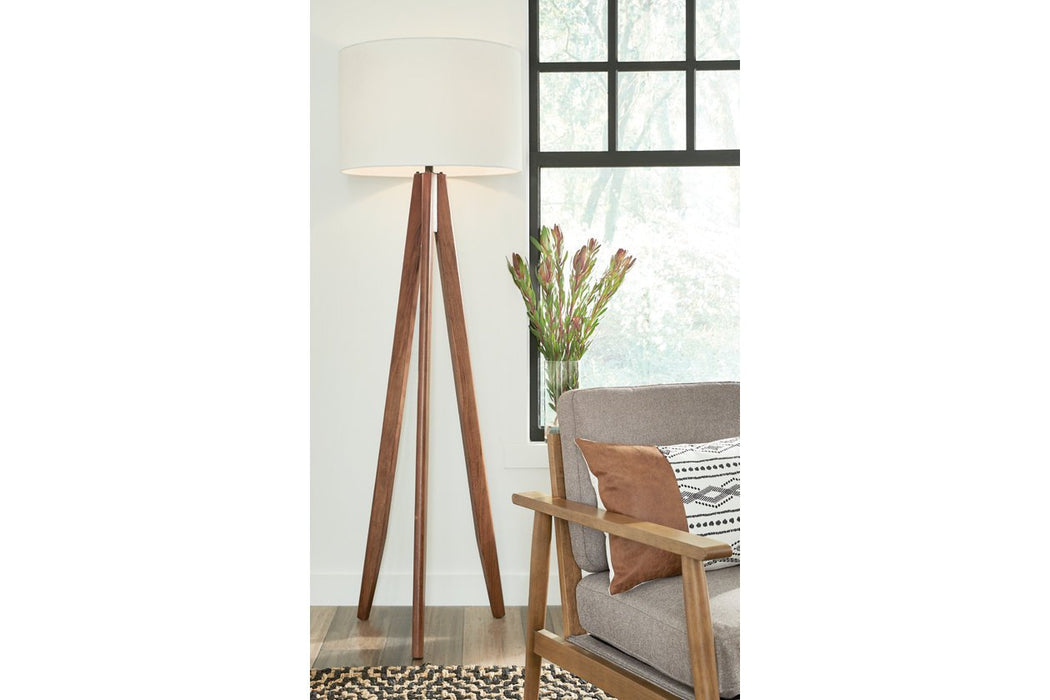 Dallson Brown Floor Lamp - Lara Furniture