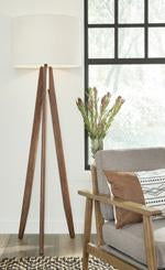 Dallson Brown Floor Lamp - Lara Furniture