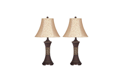 Mariana Bronze Finish Table Lamp (Set of 2) - Lara Furniture