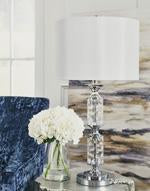 Laramae Chrome Finish Table Lamp - Lara Furniture