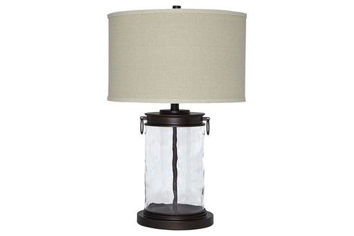 Tailynn Clear/Bronze Finish Table Lamp - Lara Furniture