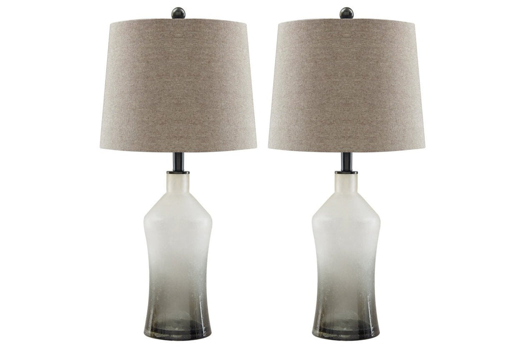 Nollie Gray Table Lamp (Set of 2) - Lara Furniture