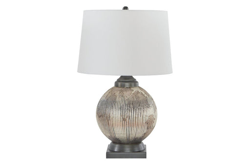 Cailan Silver/Bronze Finish Table Lamp - Lara Furniture