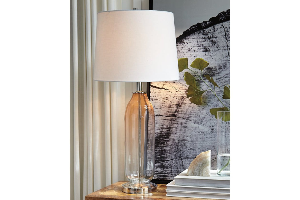 Sheyla Clear/Pink Table Lamp - Lara Furniture