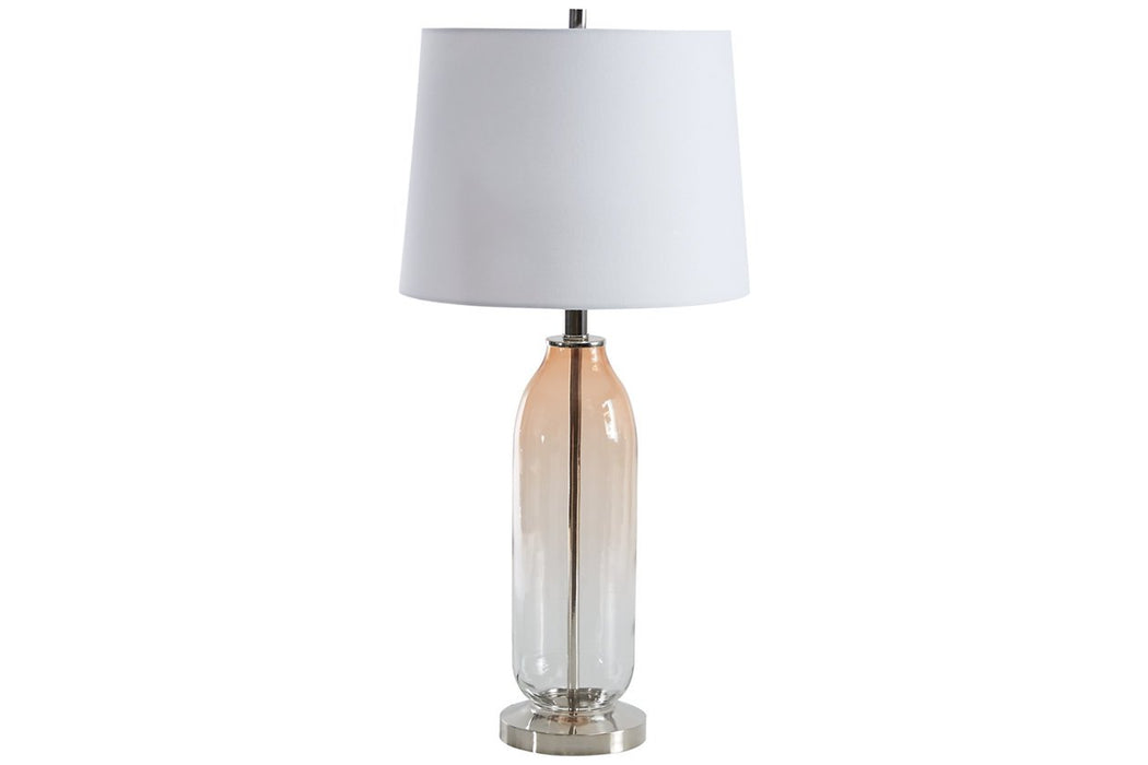 Sheyla Clear/Pink Table Lamp - Lara Furniture