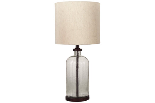 Bandile Clear/Bronze Finish Table Lamp - Lara Furniture