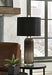 Abaness Black Table Lamp (Set of 2) - Lara Furniture