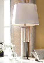 Norma Silver Finish Table Lamp (Set of 2) - Lara Furniture