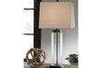 Alvaro Clear/Bronze Finish Table Lamp (Set of 2) - Lara Furniture