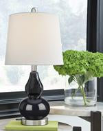 Makana Navy Table Lamp - Lara Furniture