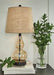 Makana Champagne/Black Table Lamp - Lara Furniture