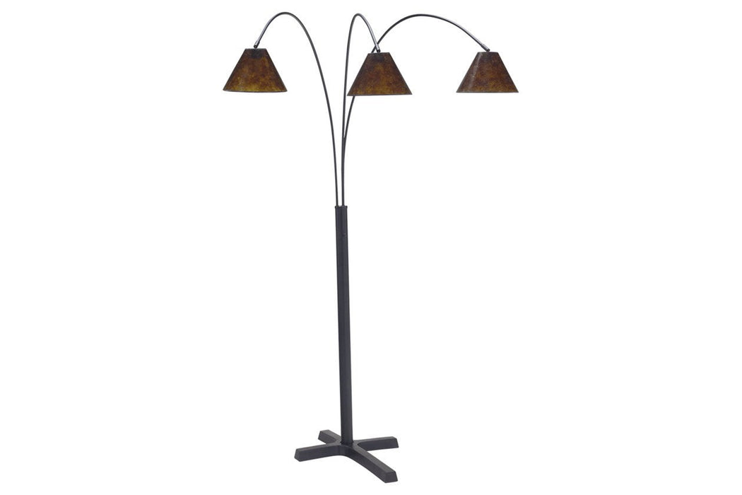 Sharde Black Floor Lamp - Lara Furniture