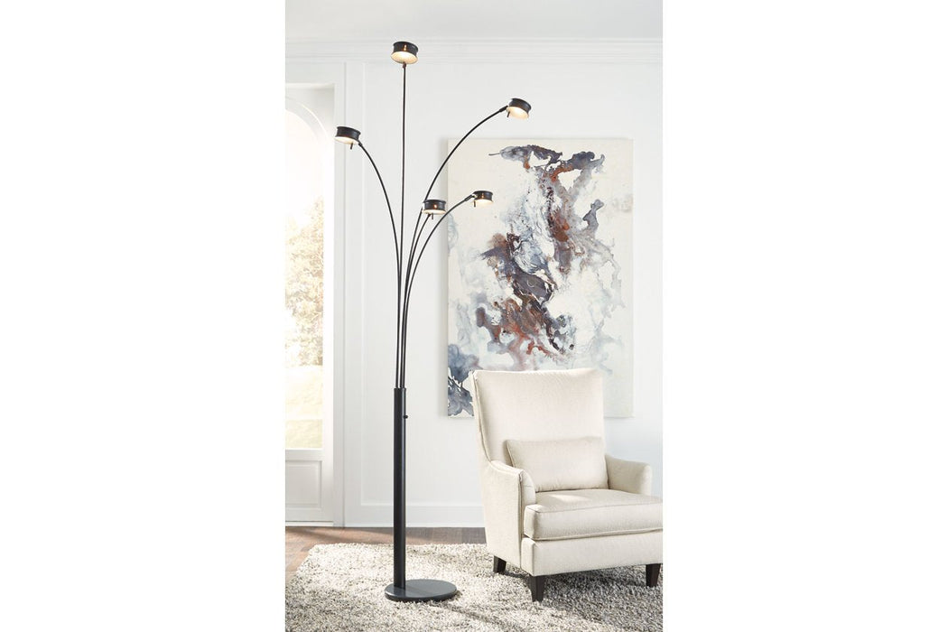 Marike Black Arc Lamp - Lara Furniture