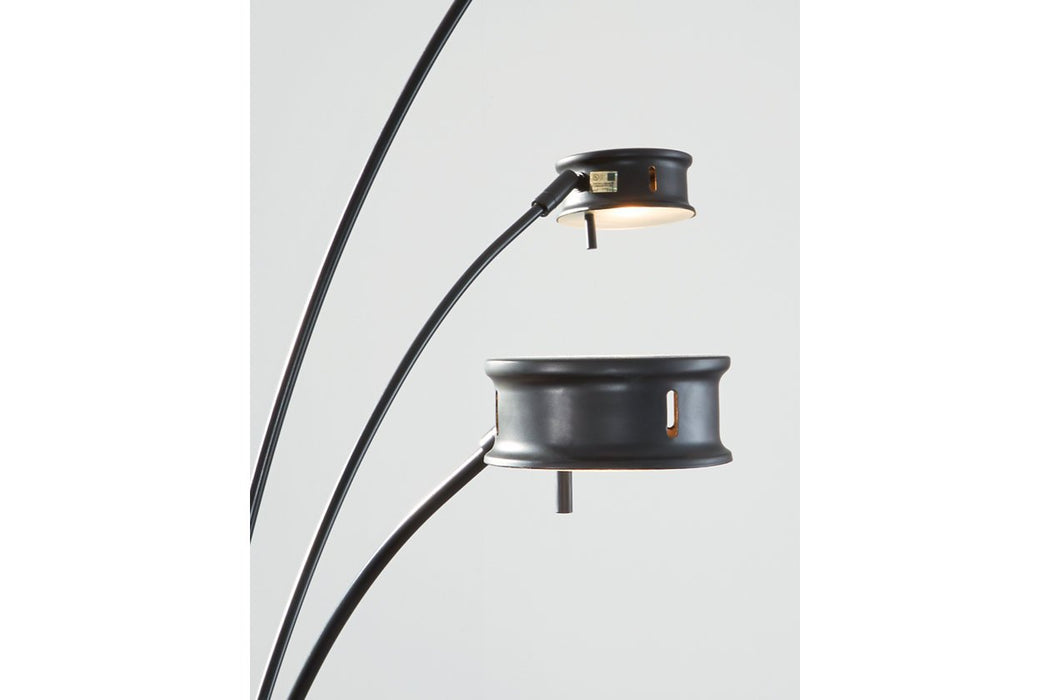 Marike Black Arc Lamp - Lara Furniture