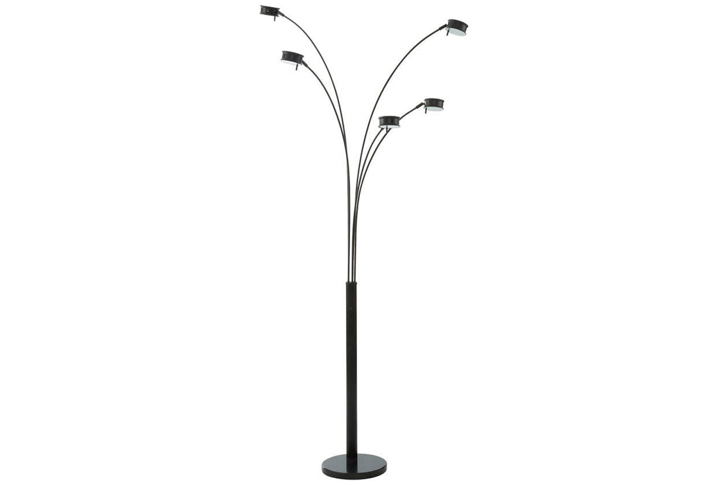 Marike Black Arc Lamp - Lara Furniture