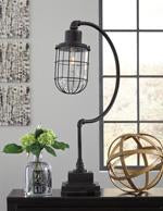 Jae Antique Black Desk Lamp - Lara Furniture