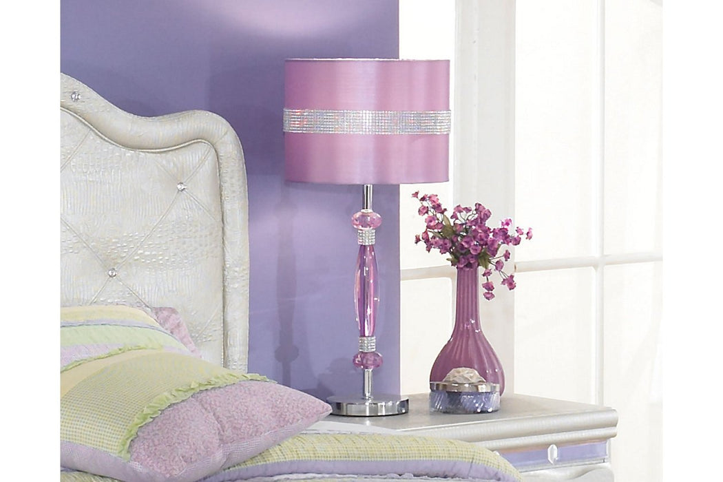 Nyssa Purple Table Lamp - Lara Furniture
