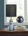 Cale Gray/Black Table Lamp - Lara Furniture