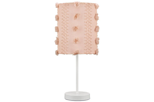 Kaelene Pink/White Table Lamp - Lara Furniture