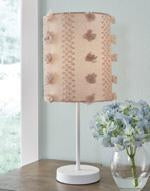 Kaelene Pink/White Table Lamp - Lara Furniture