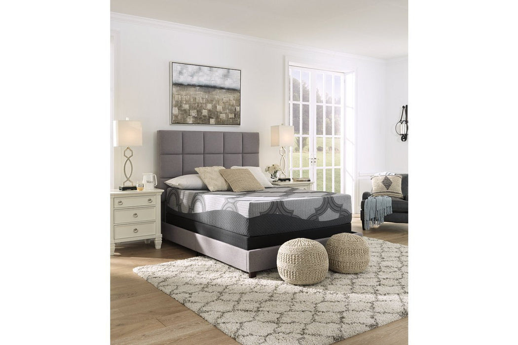 12 Inch Ashley Hybrid Gray Queen Mattress - Lara Furniture