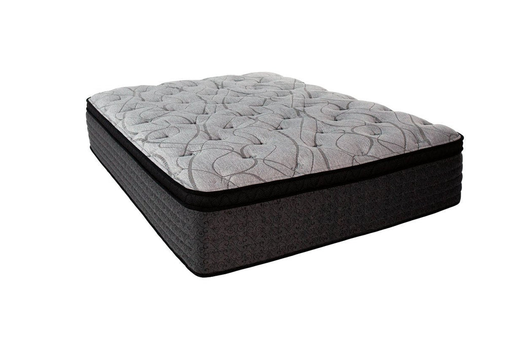 RAC Eurotop Light Gray Queen Mattress - Lara Furniture