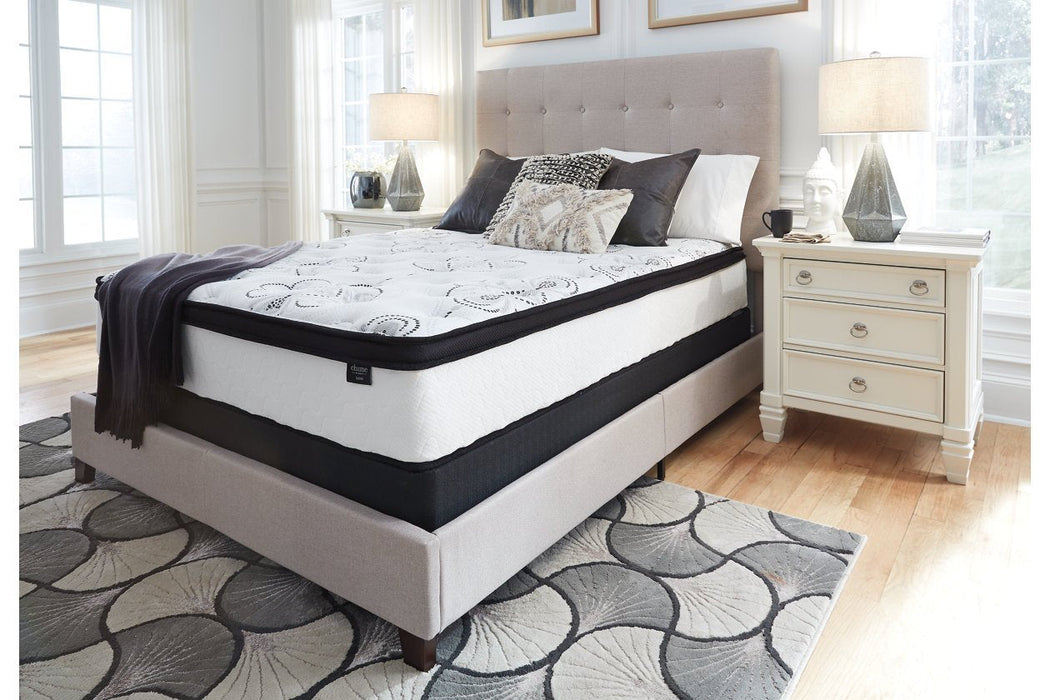 Chime 12 Inch Hybrid White Queen Mattress in a Box - Lara Furniture