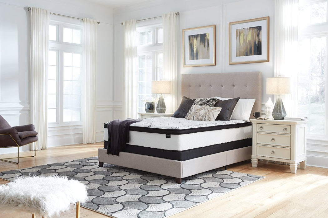 Chime 12 Inch Hybrid White Queen Mattress in a Box - Lara Furniture