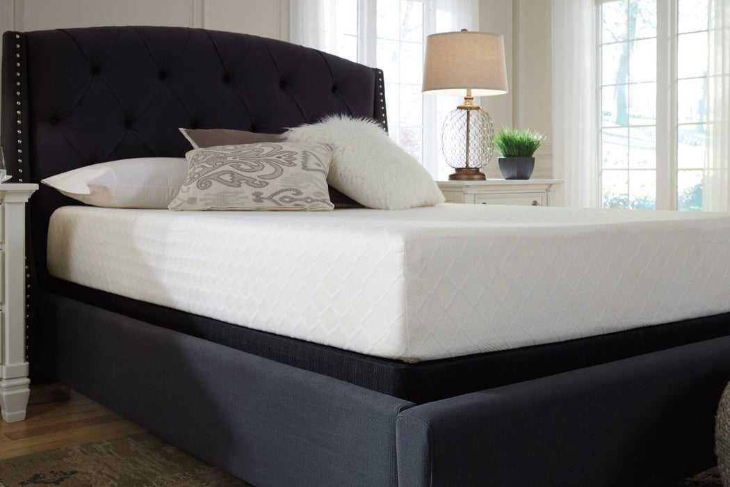 10 Inch Chime Memory Foam White Queen Mattress in a Box - Lara Furniture