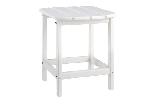 Sundown Treasure White End Table - Lara Furniture