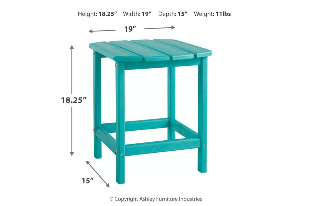 Sundown Treasure Turquoise End Table - Lara Furniture