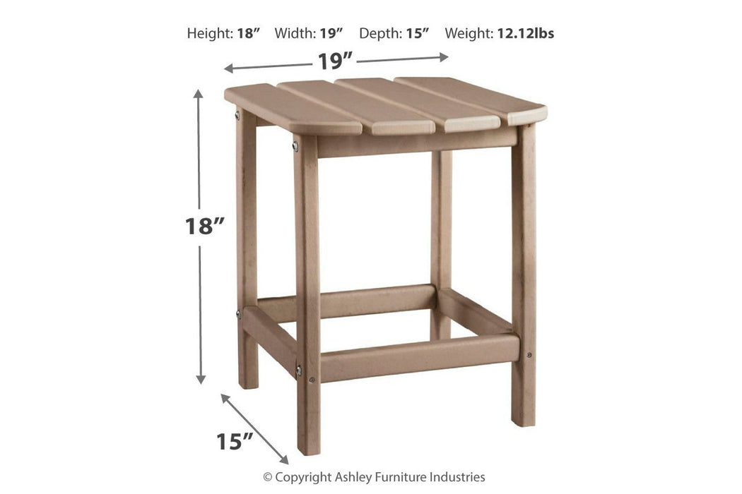 Sundown Treasure Grayish Brown End Table - Lara Furniture