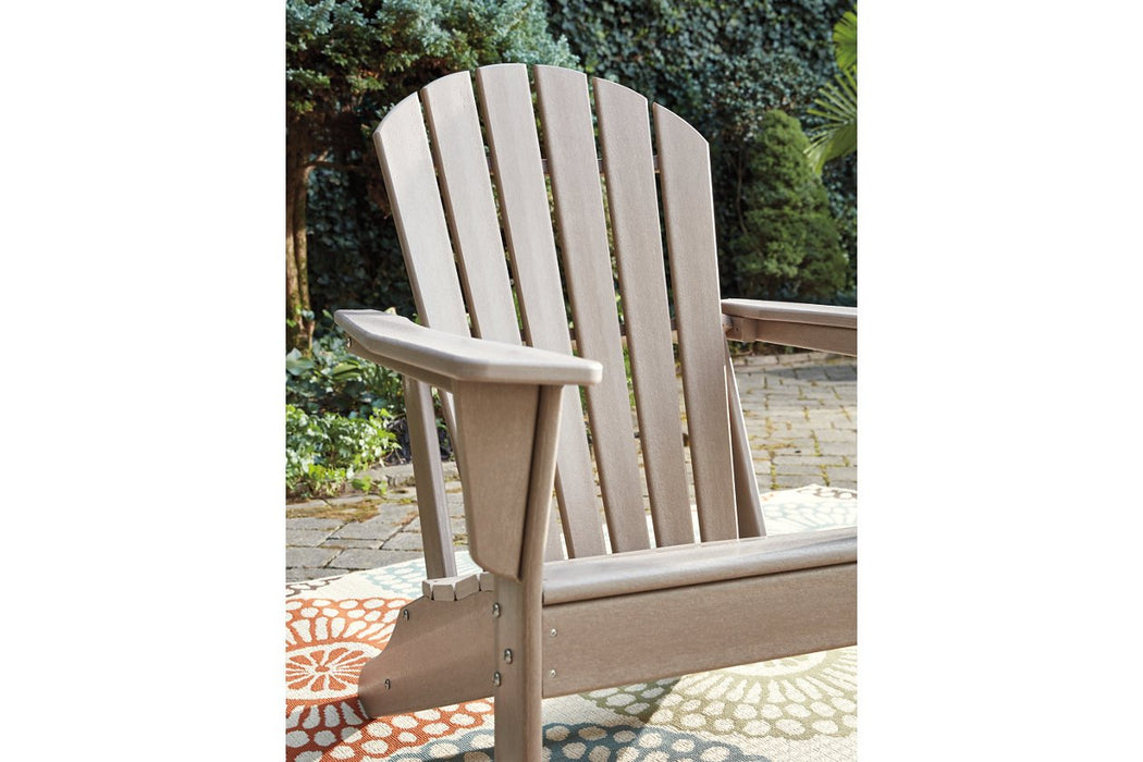 Sundown Treasure Grayish Brown Adirondack Chair - Lara Furniture