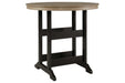 Fairen Trail Black/Driftwood Bar Table - Lara Furniture