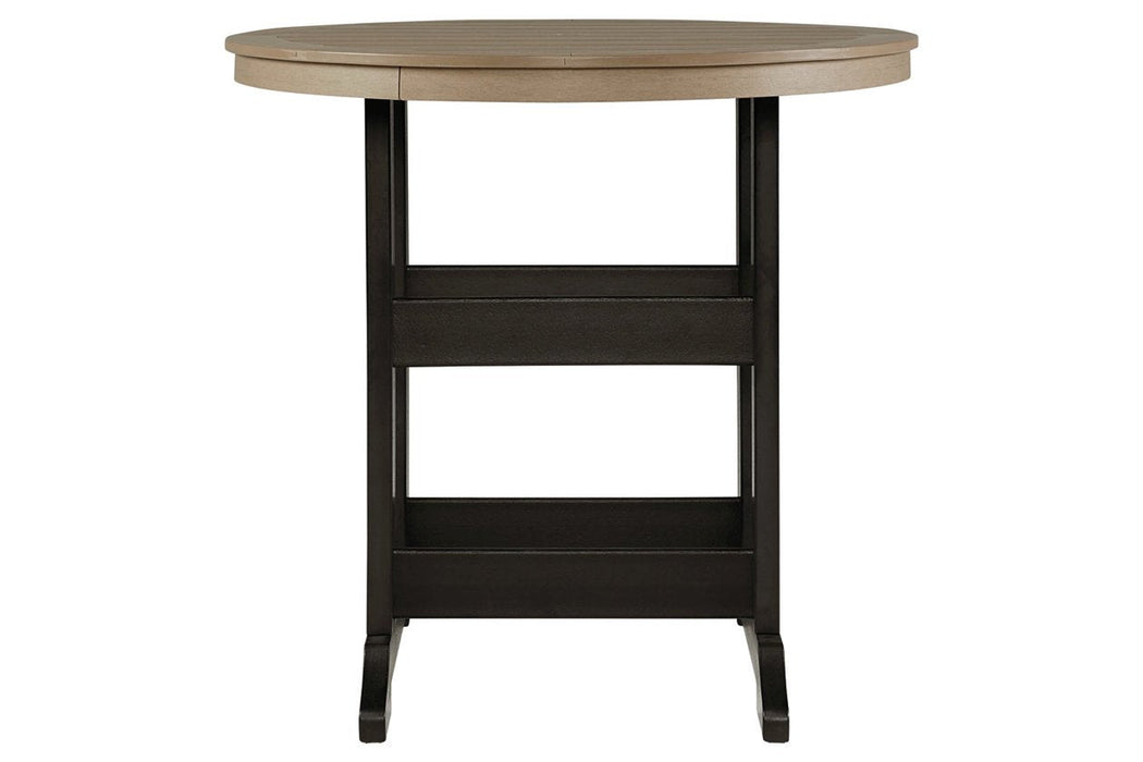Fairen Trail Black/Driftwood Bar Table - Lara Furniture