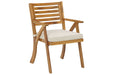 Vallerie Brown Outdoor Chairs with Table Set (Set of 3) - Lara Furniture